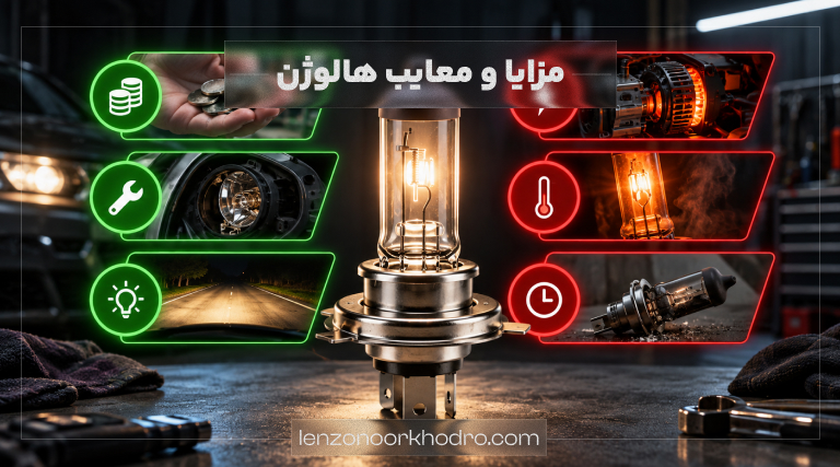 مزایا و معایب لامپ هالوژن