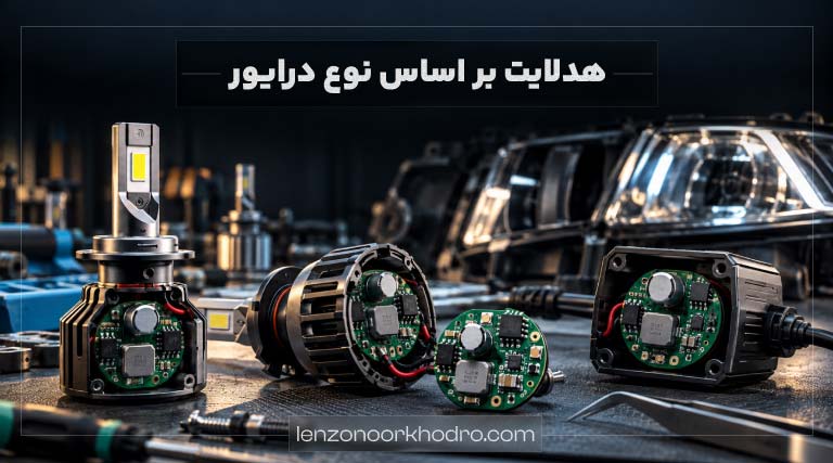 هدلایت بر اساس نوع درایور