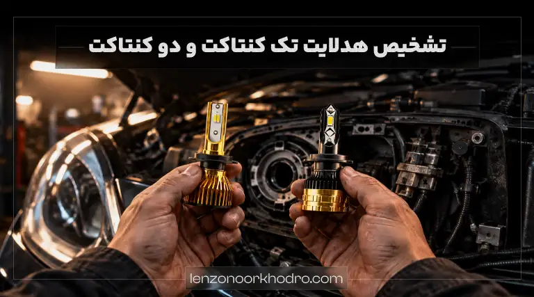 تشخیص تک کنتاکت و دو کنتاکت بودن هدلایت